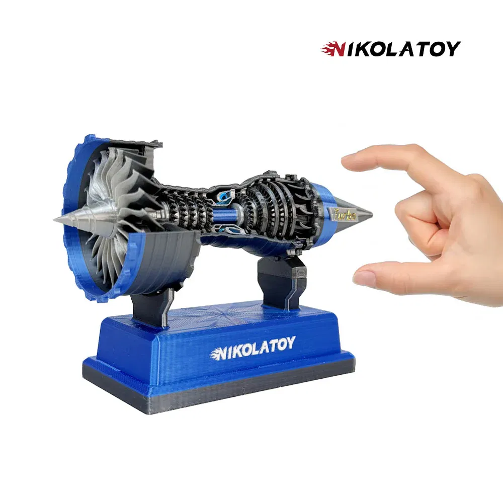 NIKOLATOY® Miniature Trent 900 turbofan engine model(12cm/4.8in)
