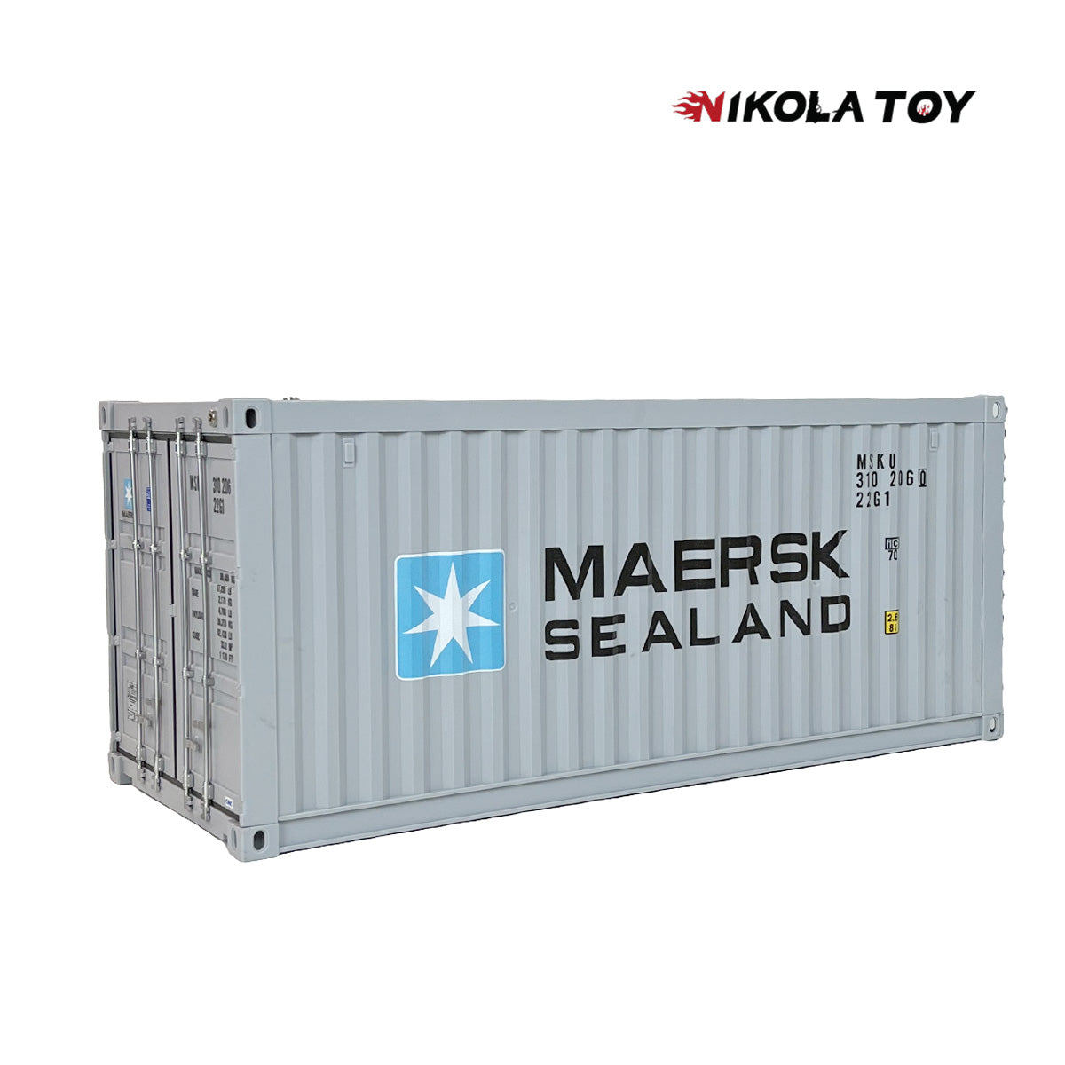 NIKOLATOY® MAERSK large-sized container model toy with LED display box