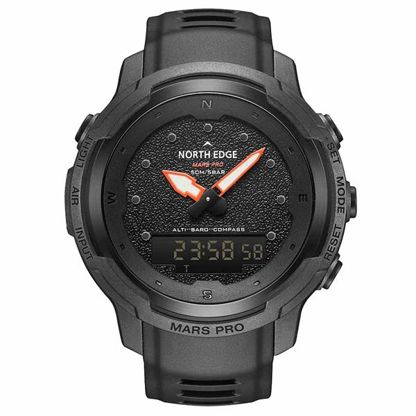 NORTH EDGE MARS PRO Carbon Fiber Outdoor Sports Watch Altimeter Barome
