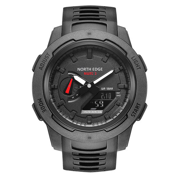 NORTH EDGE Mars 3 Carbon Fiber Case 50M Waterproof Sports Digital Watc