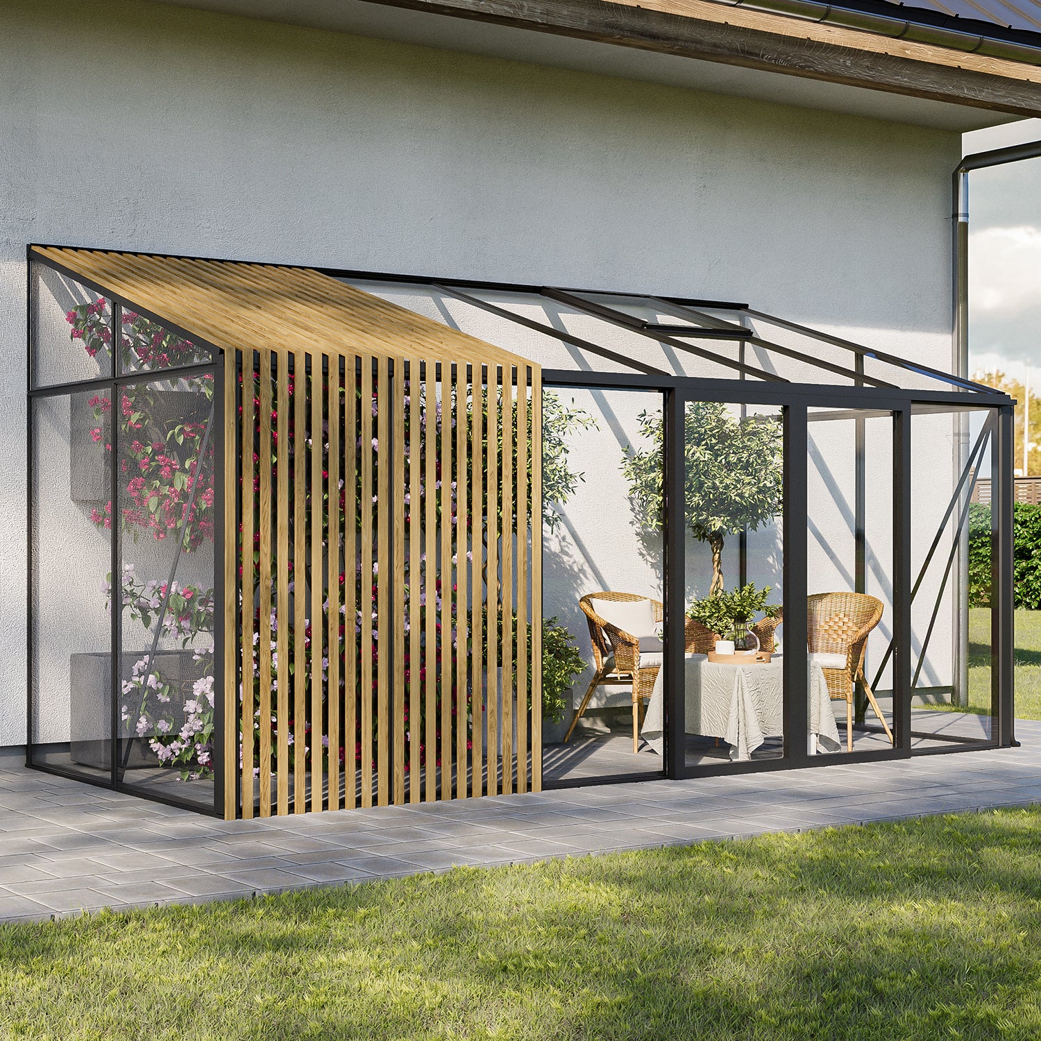 Mews Timber Lean-To Greenhouse | Premium Greenhouses