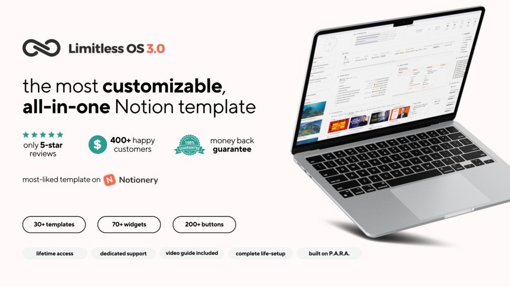 Limitless OS - The All-In-One Notion Template
