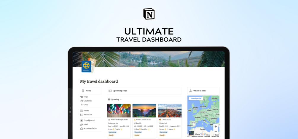 Ultimate Travel Dashboard