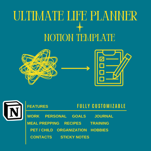 Second Brain - Ultimate Life Planner - Notion Template