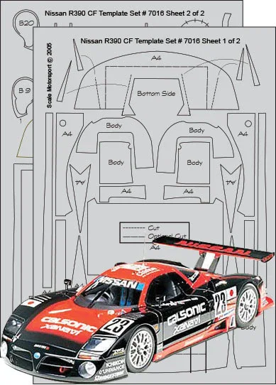 Nissan R390 GT1 CFT Set SKU #7016
